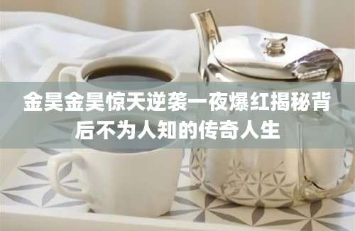 金昊金昊惊天逆袭一夜爆红揭秘背后不为人知的传奇人生